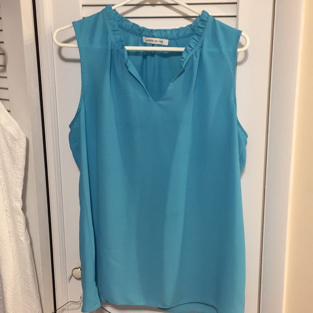 Rose and Olive Blouse Large
